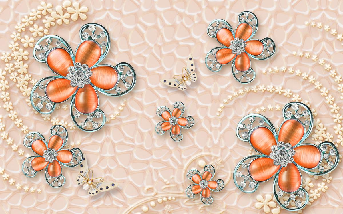 Muster mit Blumen