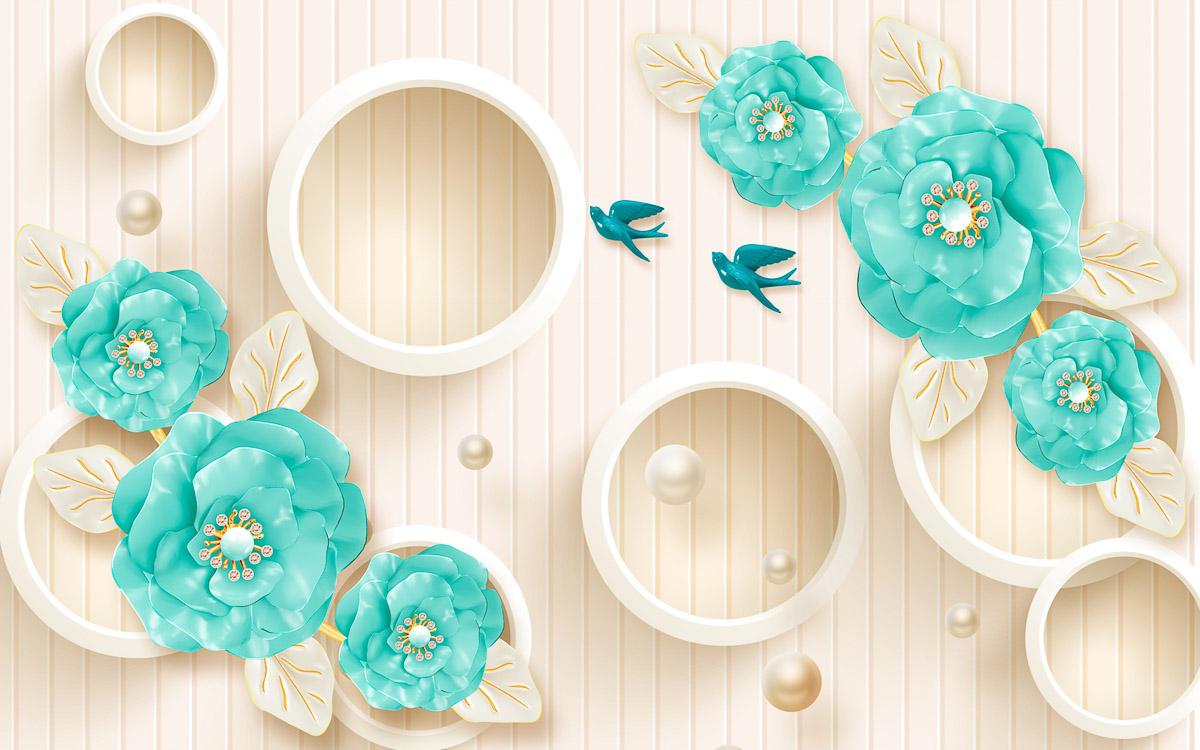 Muster mit Blumen