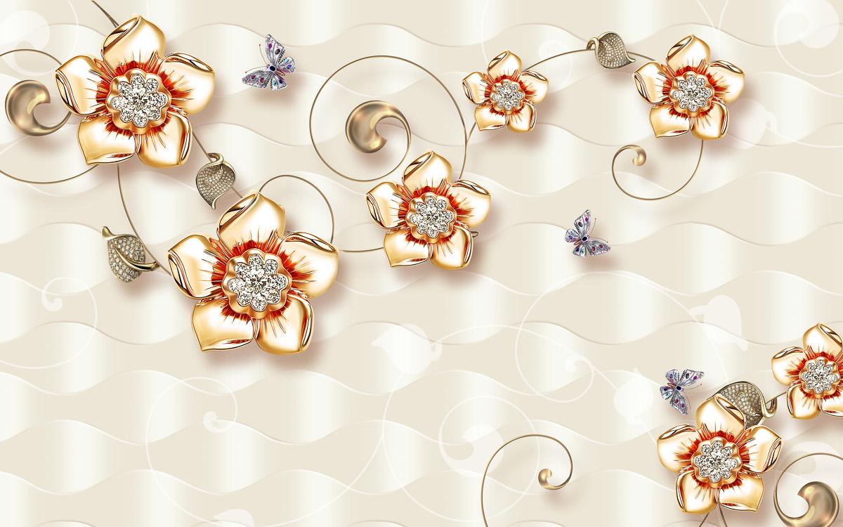 Muster mit Blumen