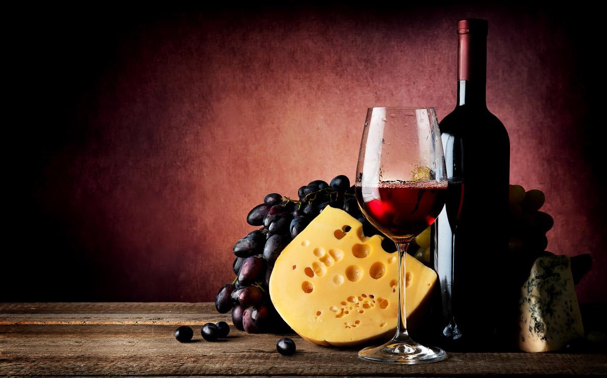 Wein mit Käse