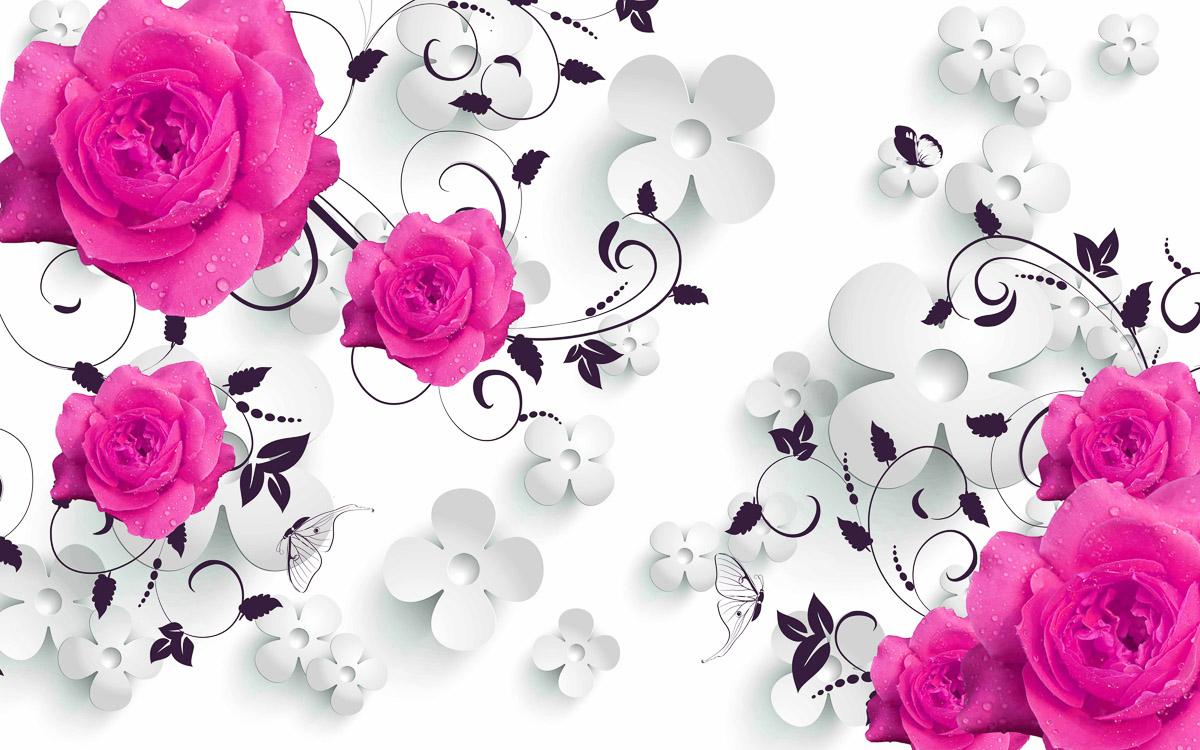 Muster mit Rosen
