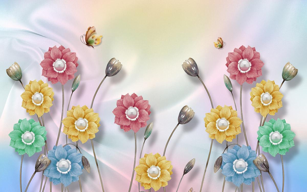 Muster mit Blumen