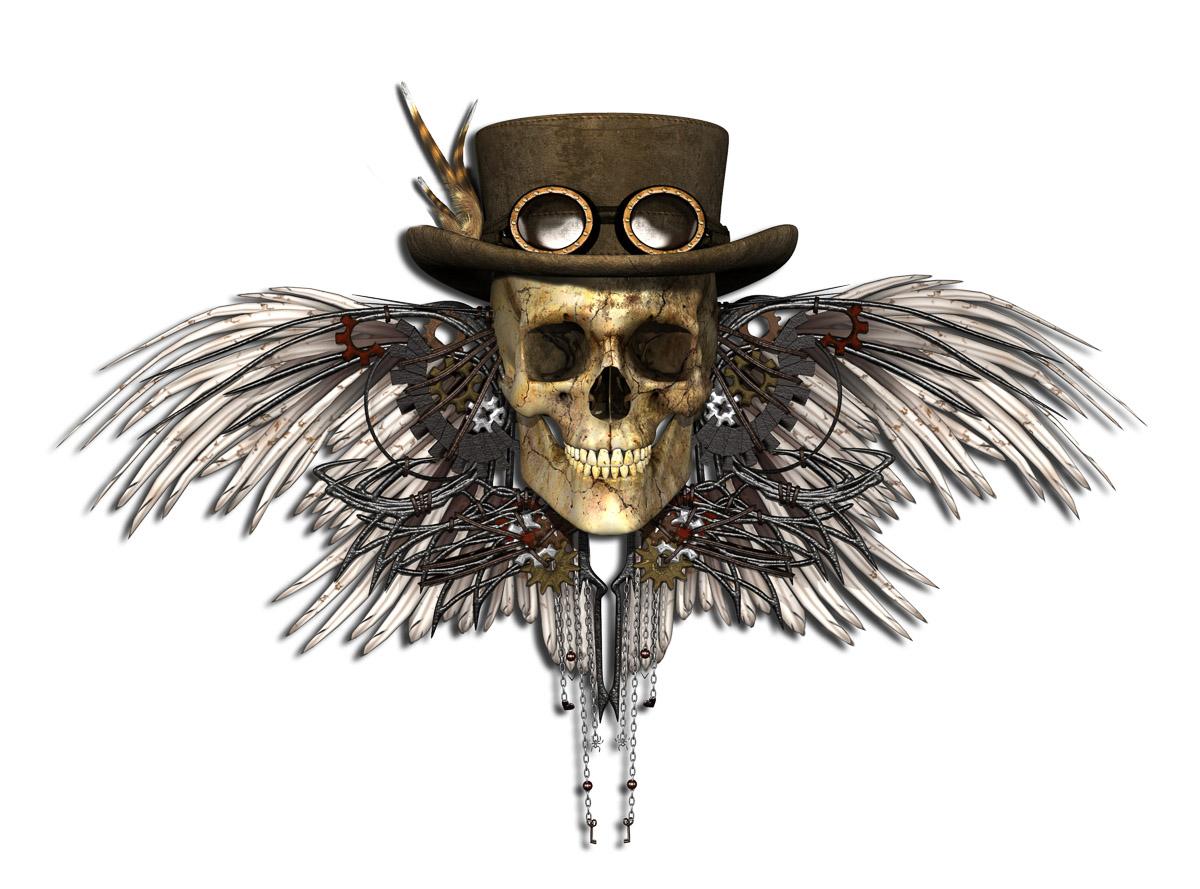 Steampunk totenkopf