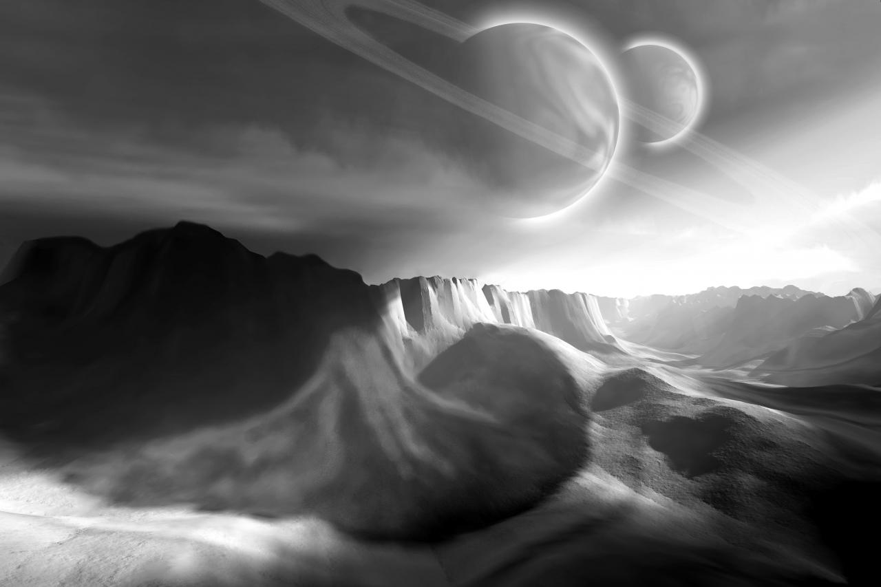 Landschaft Schwarz & Weiß