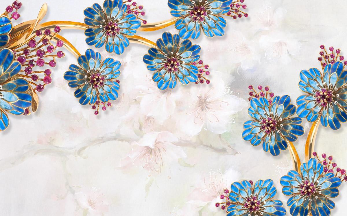 Muster mit Blumen