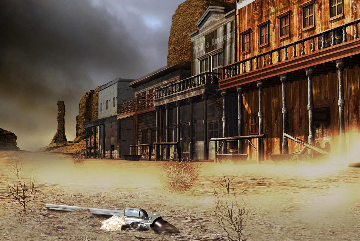 Revolver im Sand
