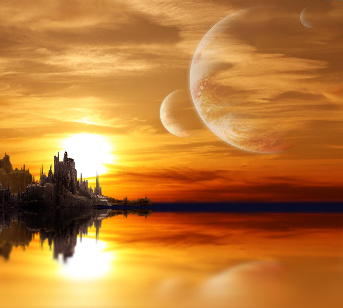 Fantasie Landschaft