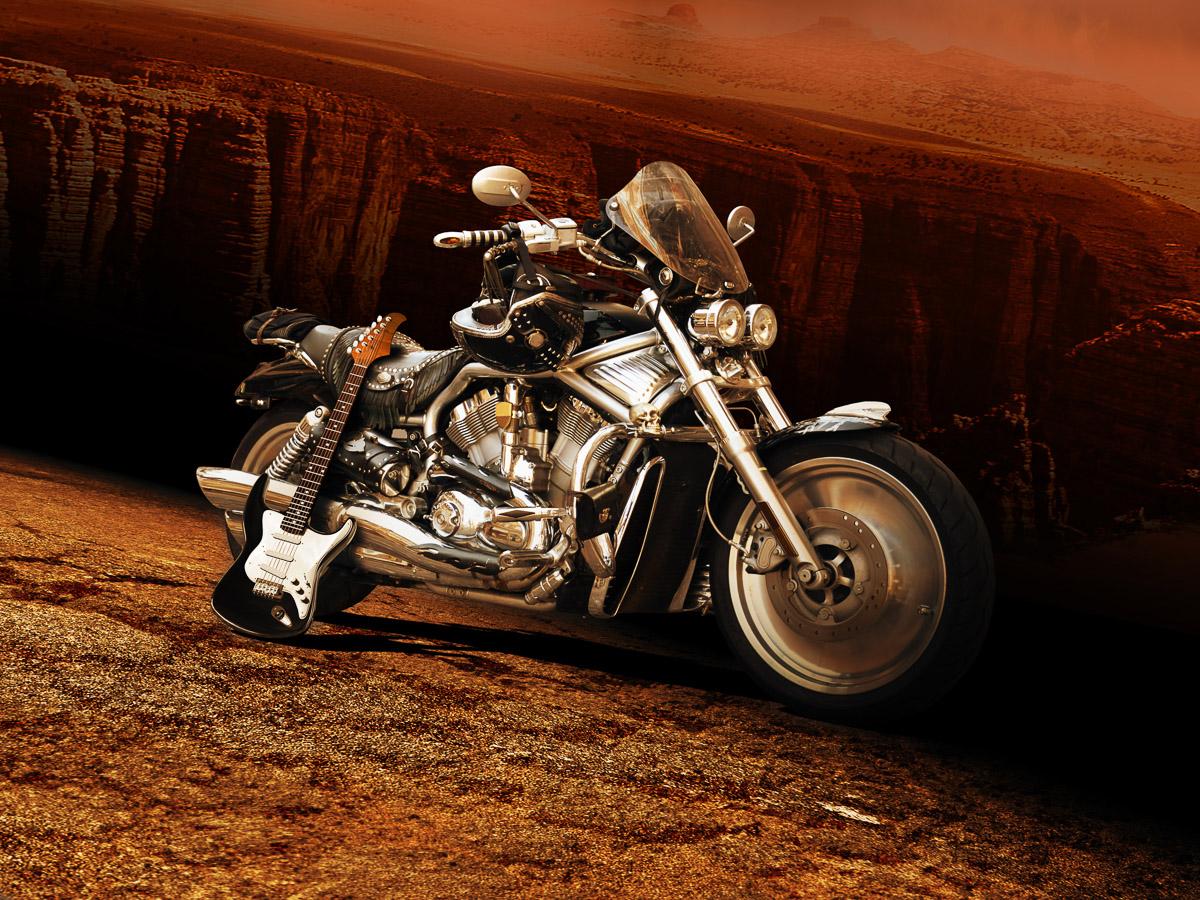 Motorrad Gitarre