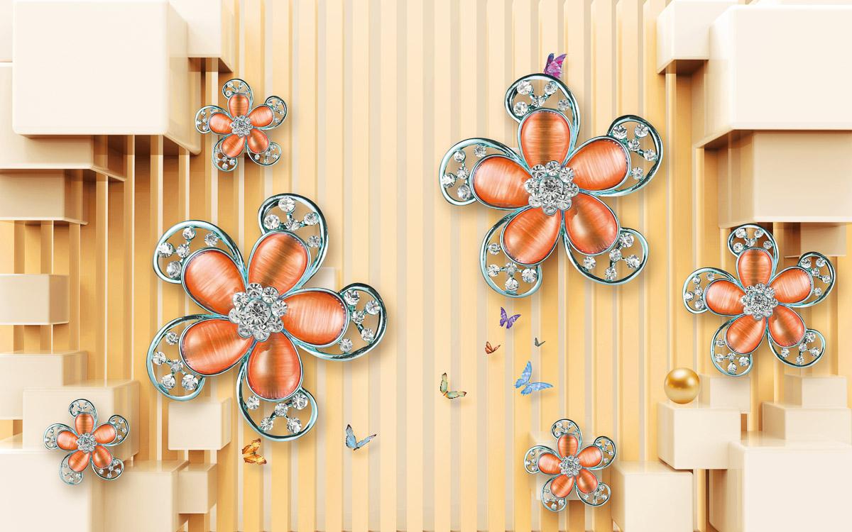 Muster mit Blumen