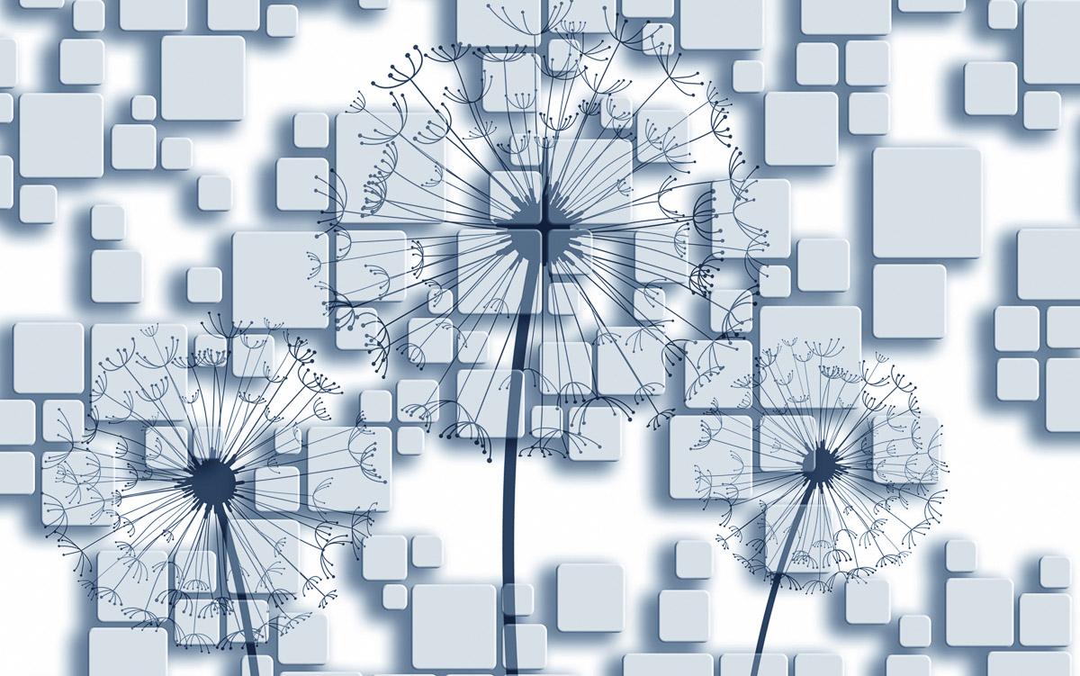 Muster mit Pusteblume