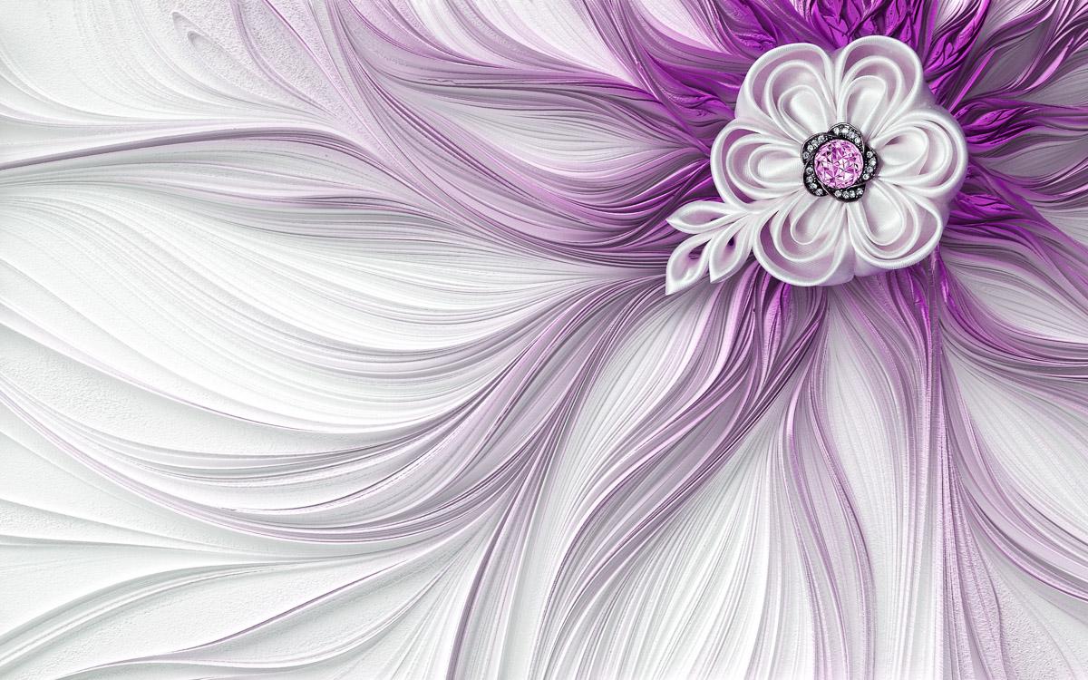Muster mit Blumen lila