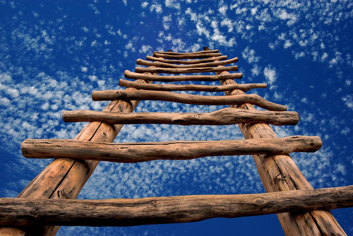 Leiter in Himmel